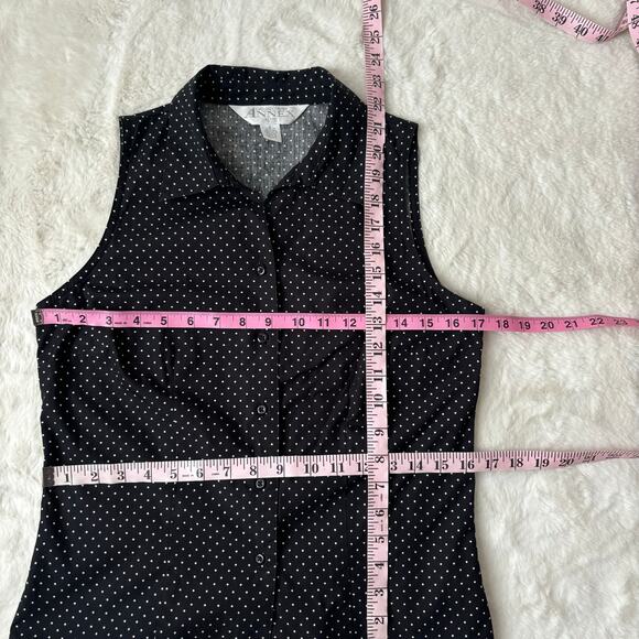 Vintage Casual Corner Annex Polka Dot Shirt - Picture 5 of 5